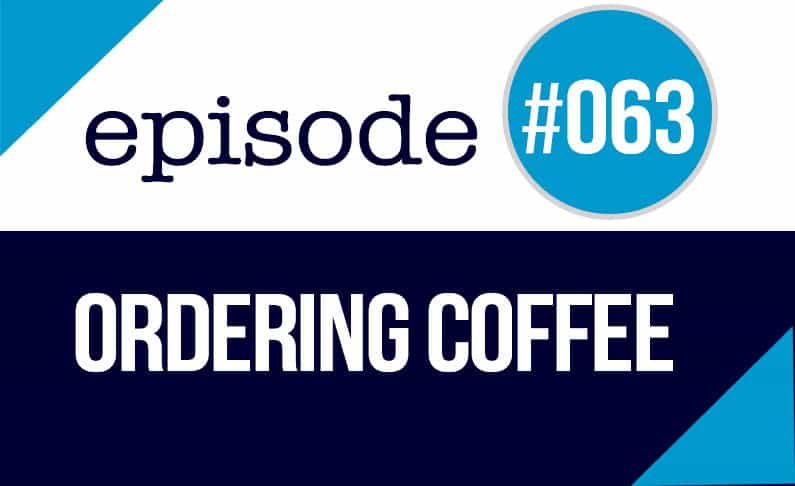 pedir café en inglés