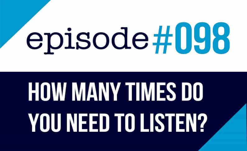 Es necesario repetir en inglés