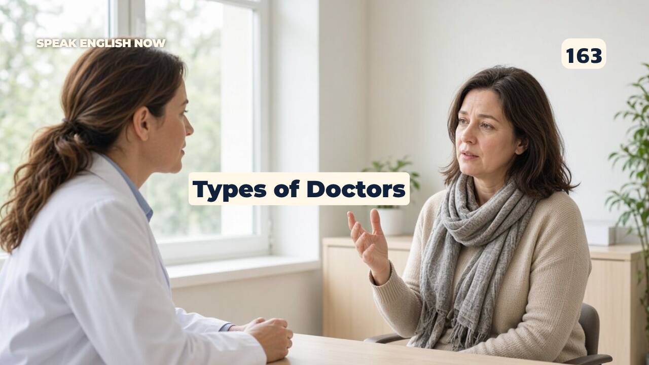 163 Diferentes tipos de médicos en inglés