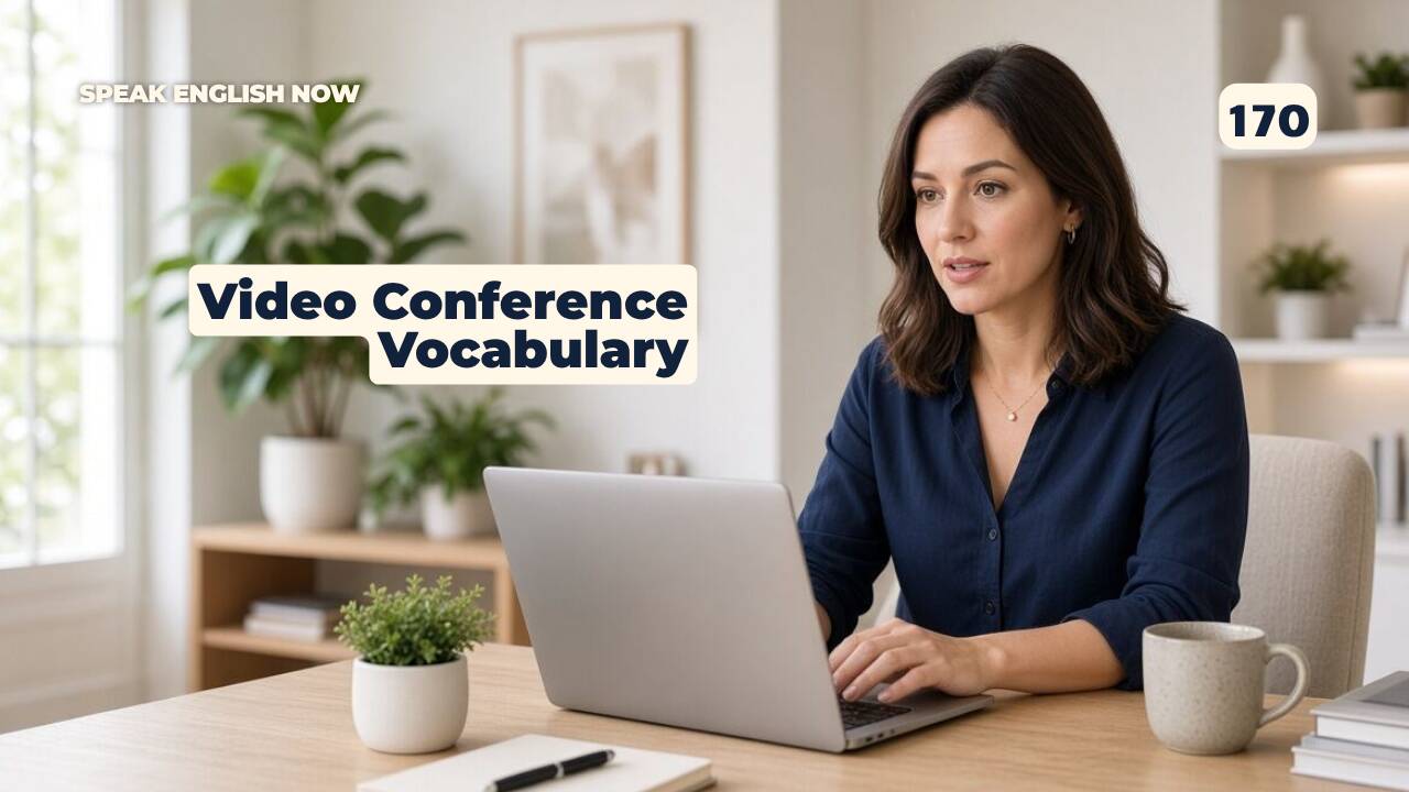 170 Vocabulario de videoconferencias en inglés