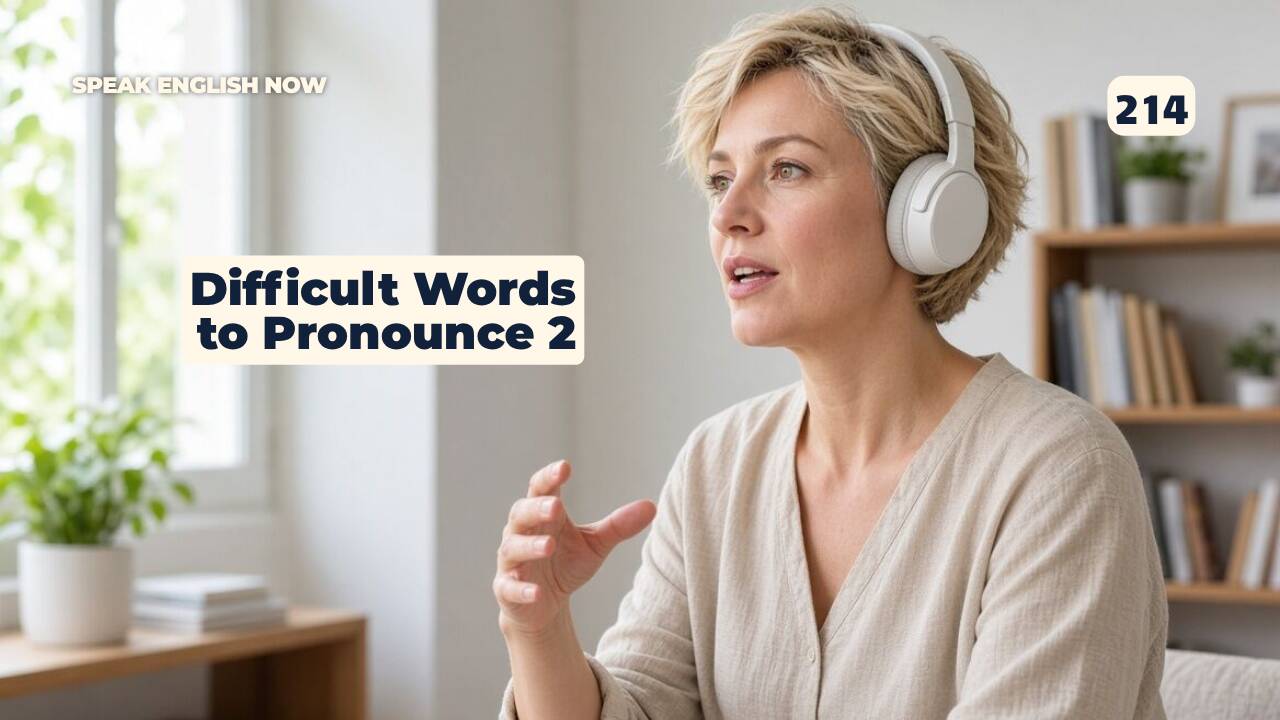 214 Palabras difíciles de pronunciar en inglés — Parte 2