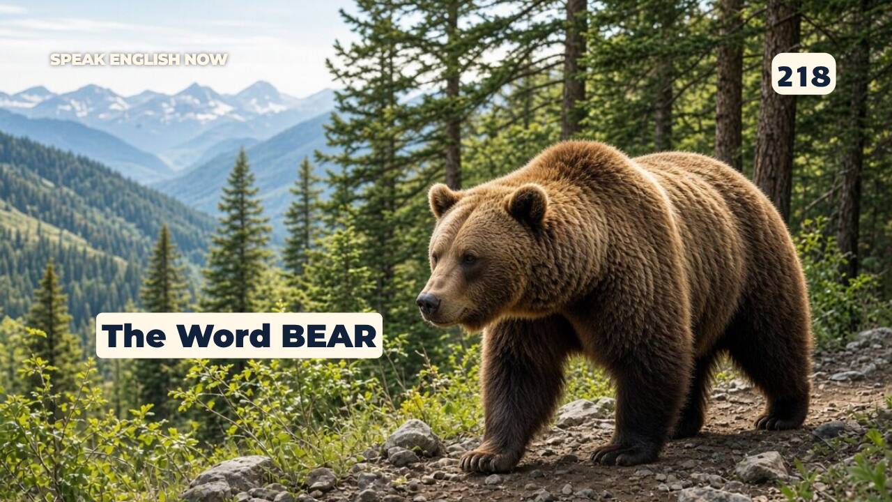 218 La palabra BEAR en inglés