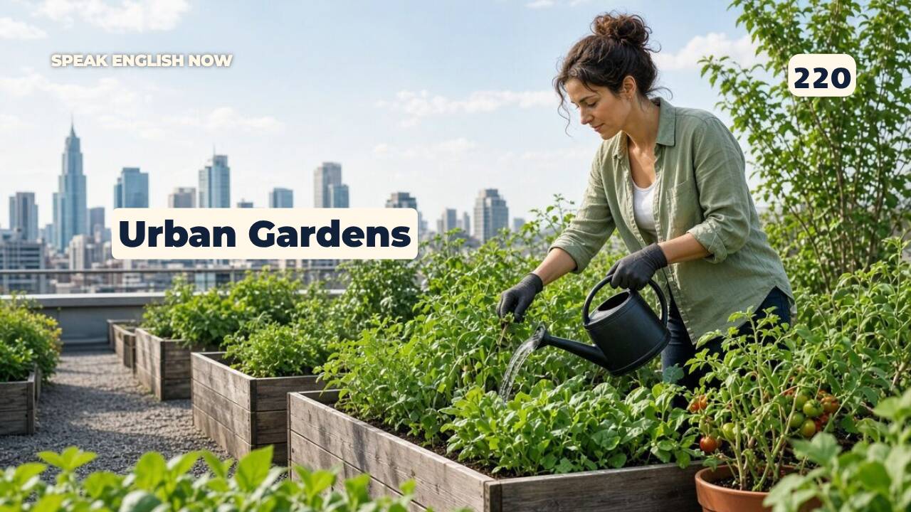 220 Jardines urbanos en inglés