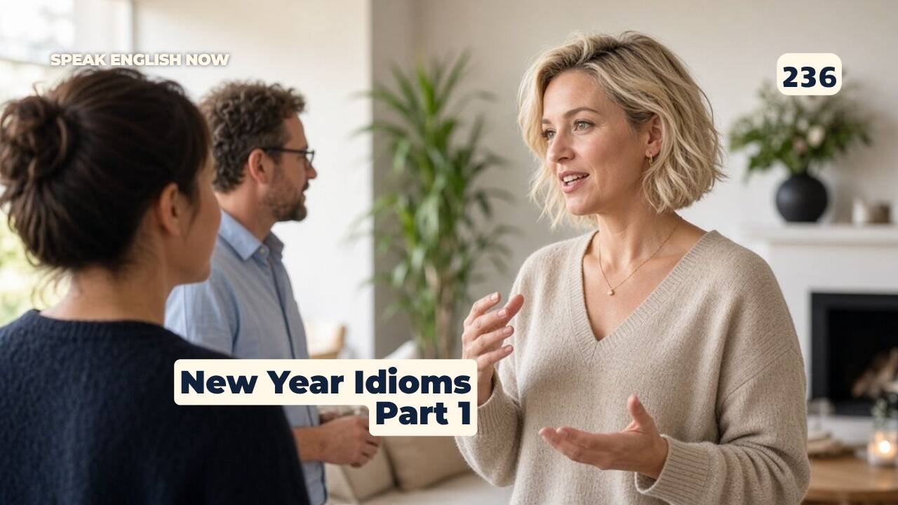 236 Expresiones idiomáticas en inglés para el Año Nuevo — Parte 1