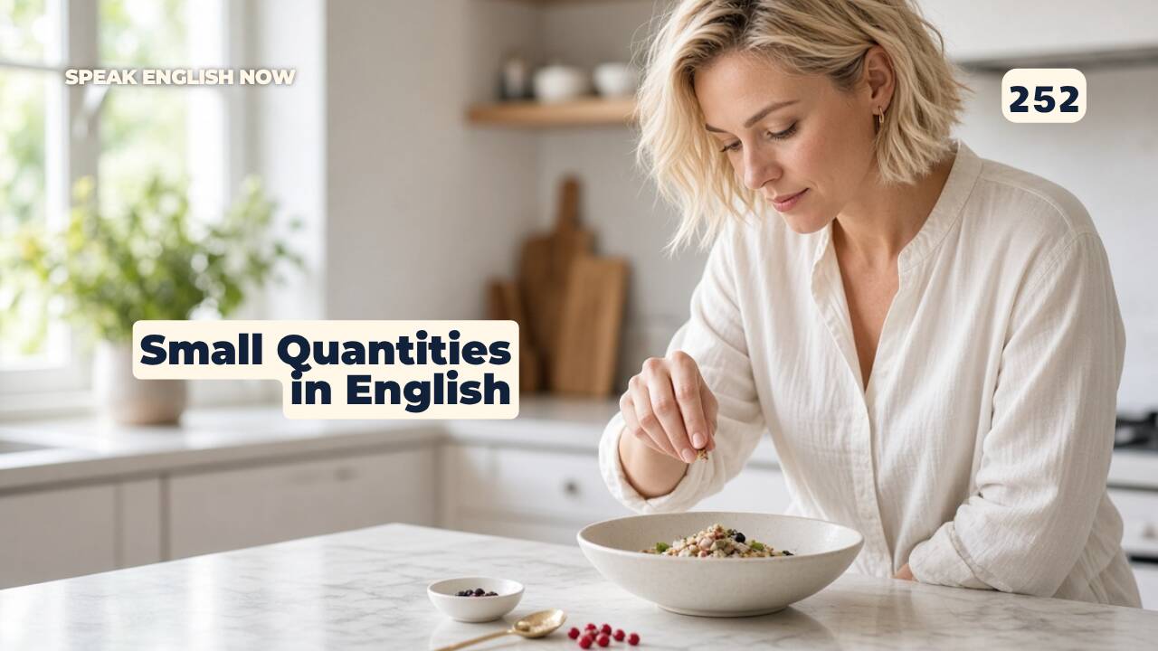 252 Palabras y frases para describir pequeñas cantidades en inglés