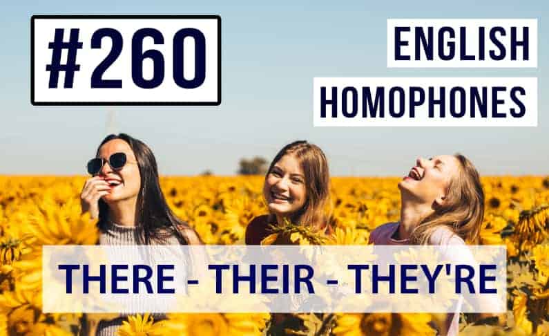 Homófonos en inglés - There, their, they're