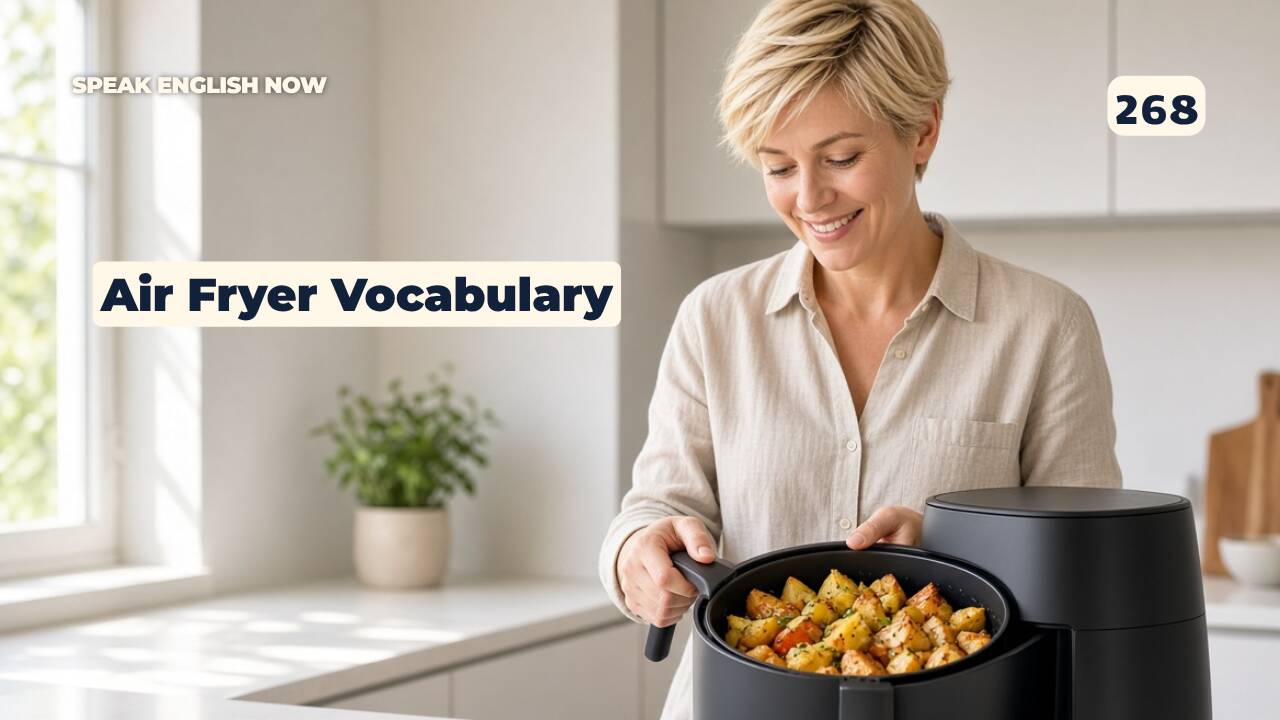 268 Vocabulario de comida en inglés: freidora de aire