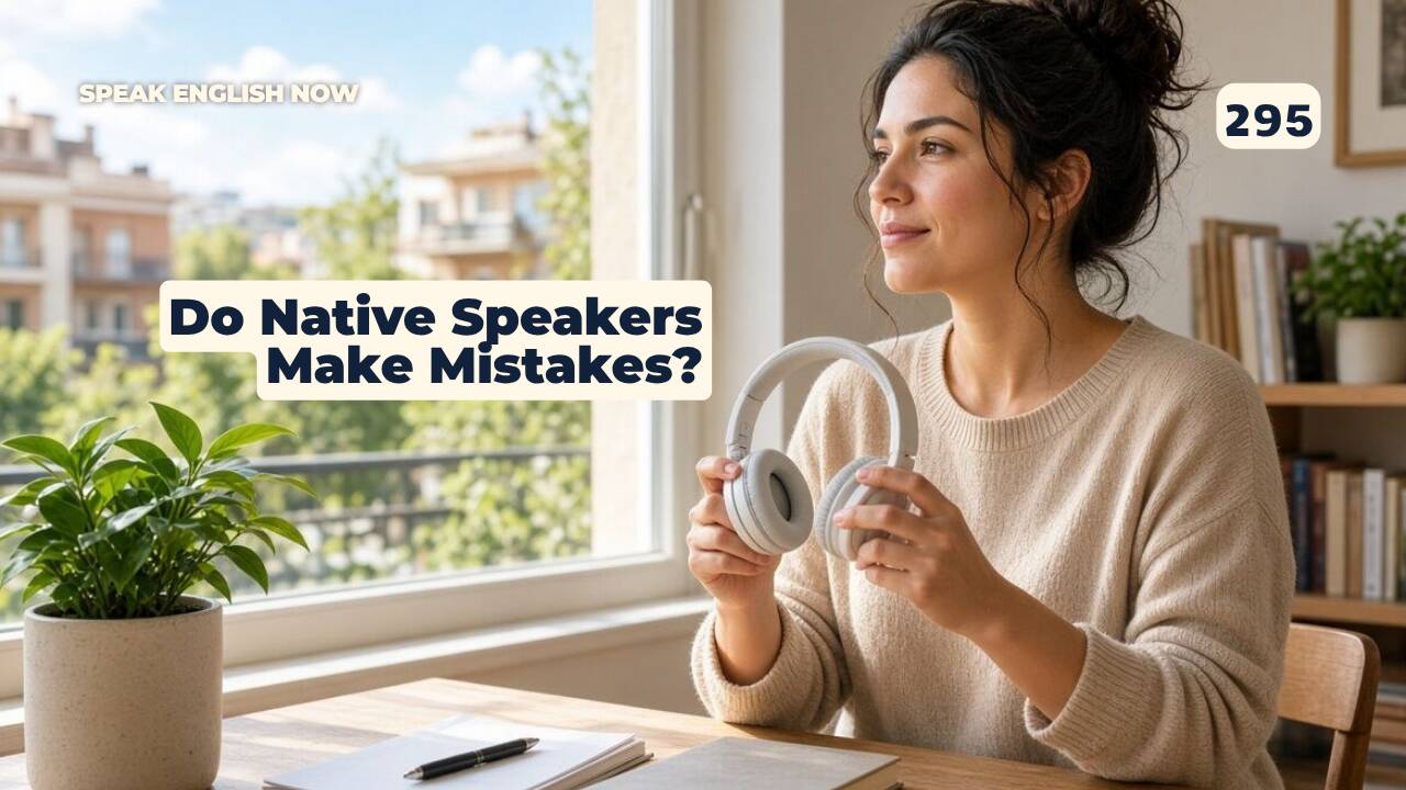 295 ¿Cometen errores los hablantes nativos al hablar inglés?