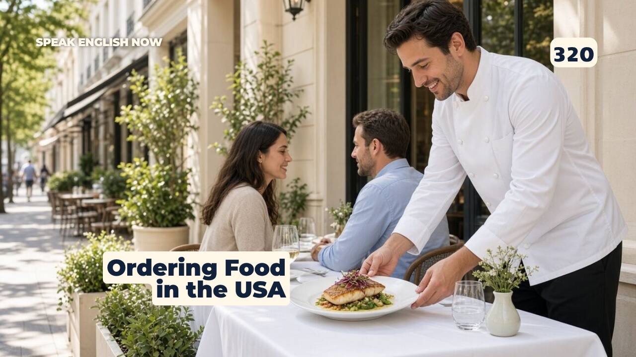 320 Cómo pedir comida en un restaurante en EE. UU.