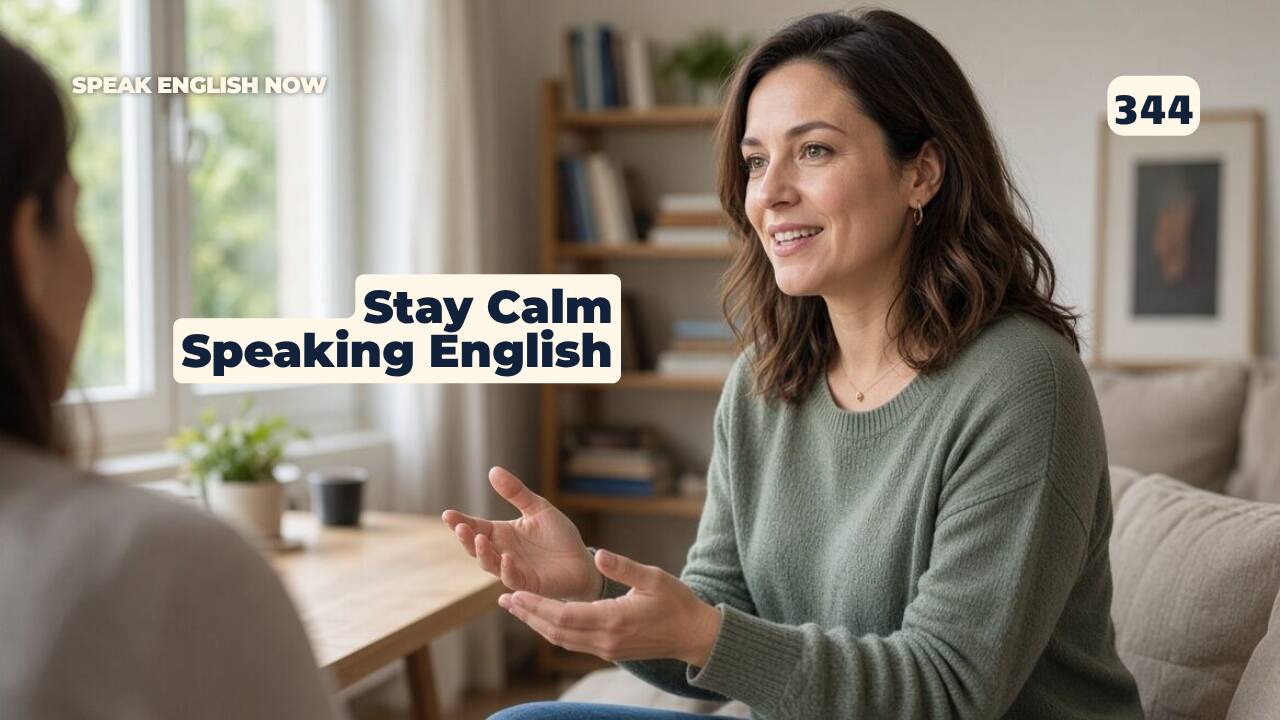 344 Cómo mantener la calma al hablar inglés