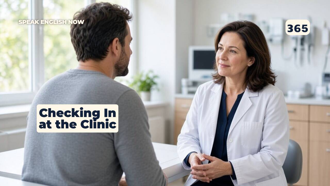 365 Ir al médico en inglés: registrarse en la clínica